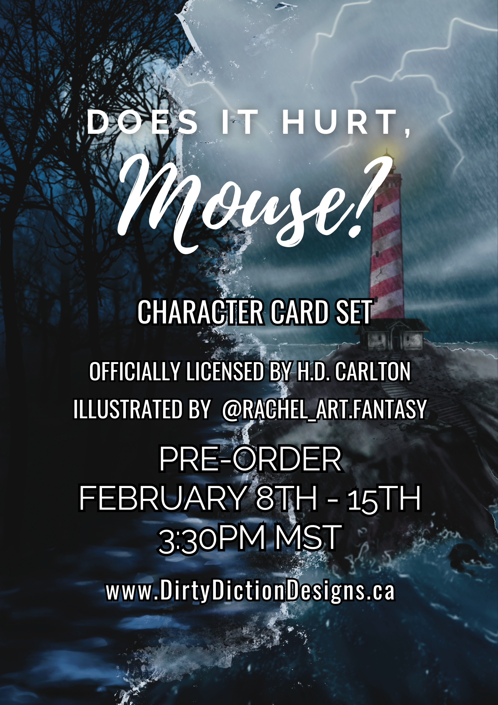 Does It Hurt, Mouse? CHARACTER CARD SET - CLOSED