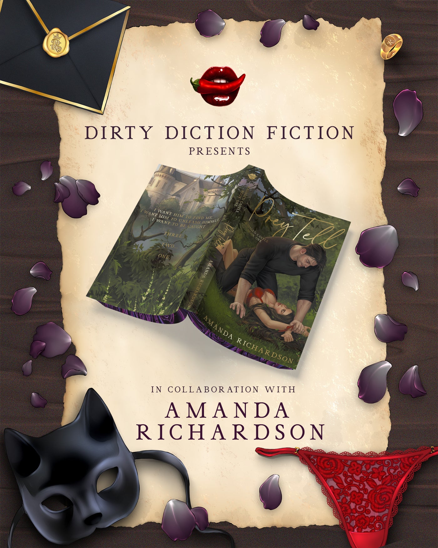 Prey Tell by Amanda Richardson ~ Dirty Fiction Friends Pre-Order