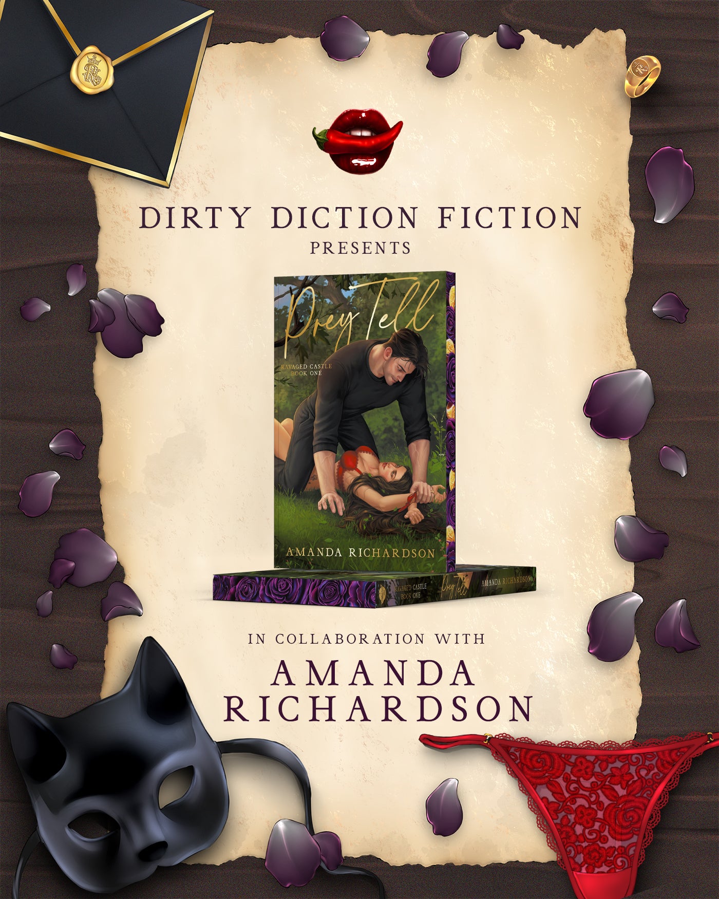 Prey Tell by Amanda Richardson ~ Dirty Fiction Friends Pre-Order