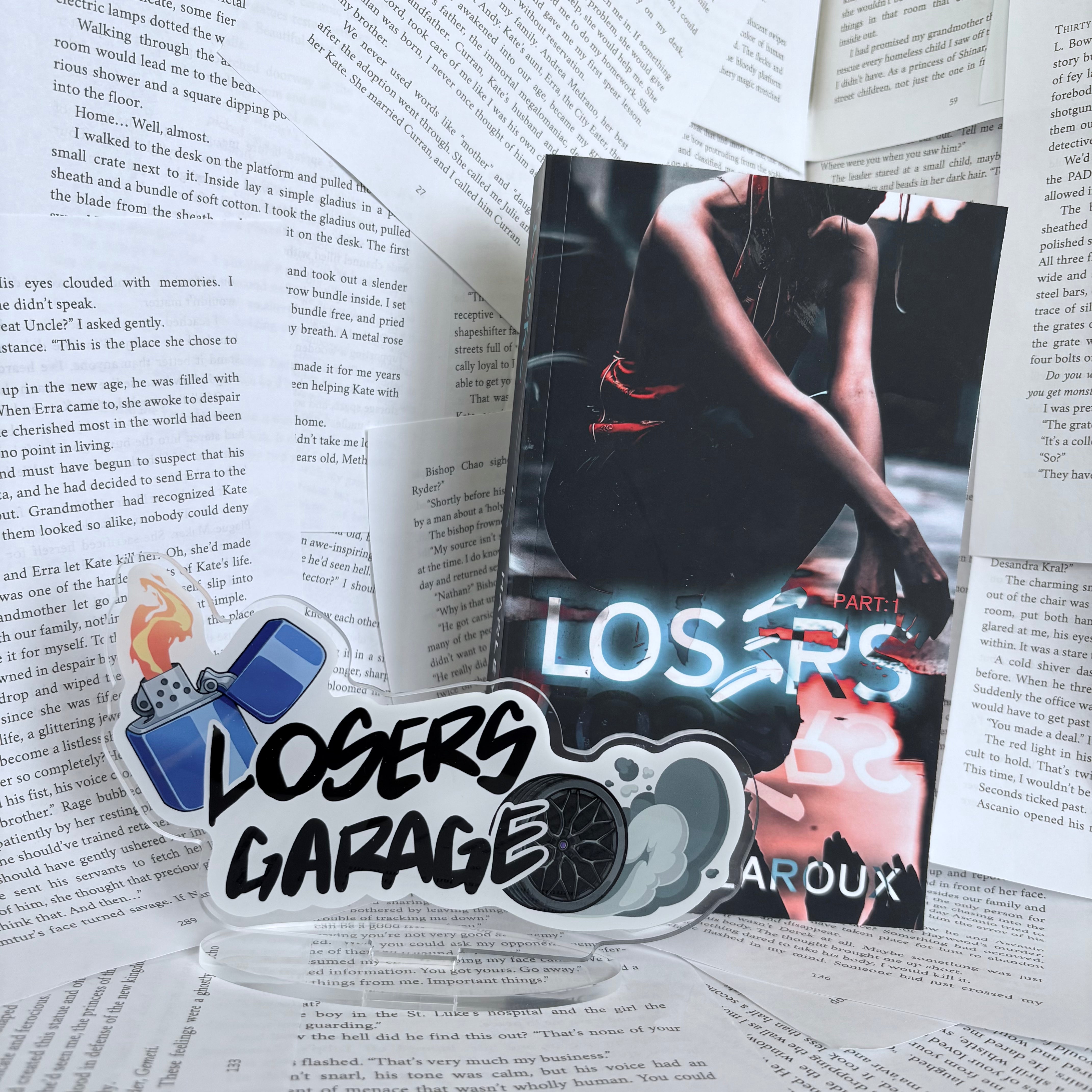 Losers Garage - Acrylic Bookish Bling